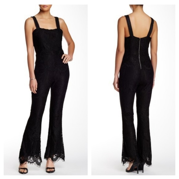 Endless Rose Pants - REVOLVE Endless Rose Black Rousseau Lace Jumpsuit